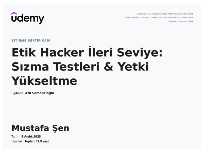 Mustafa Şen Siber Güvenlik